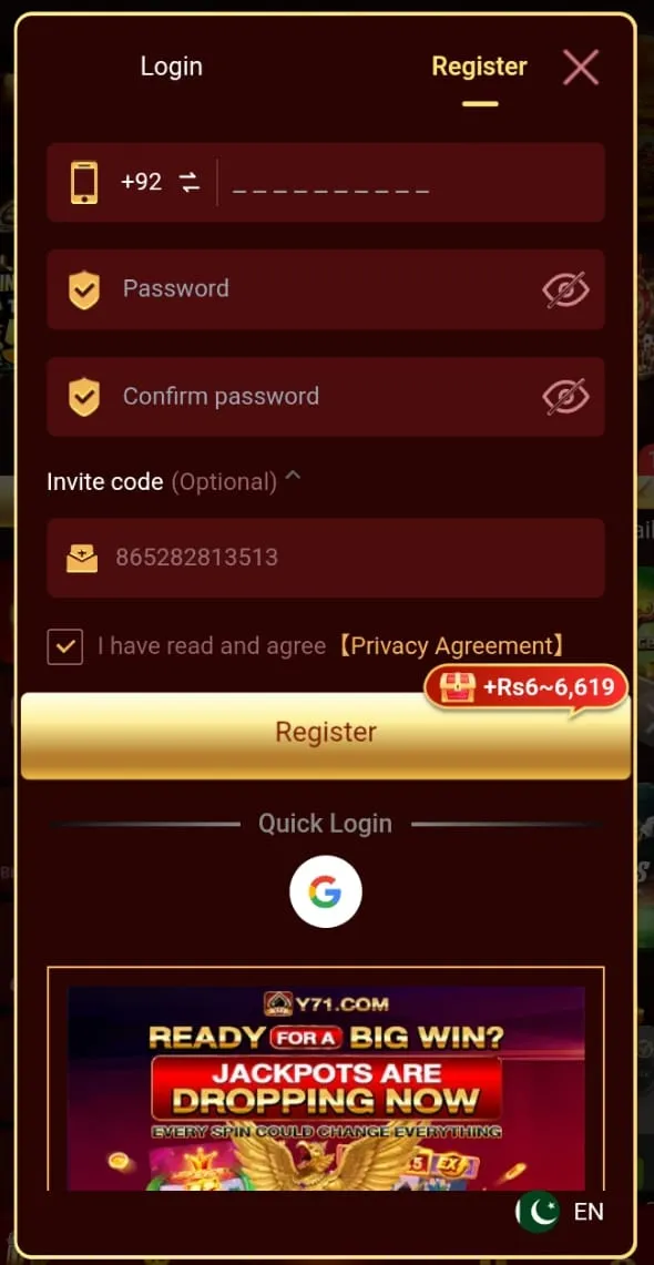 How to Create a Y71 Account and Login